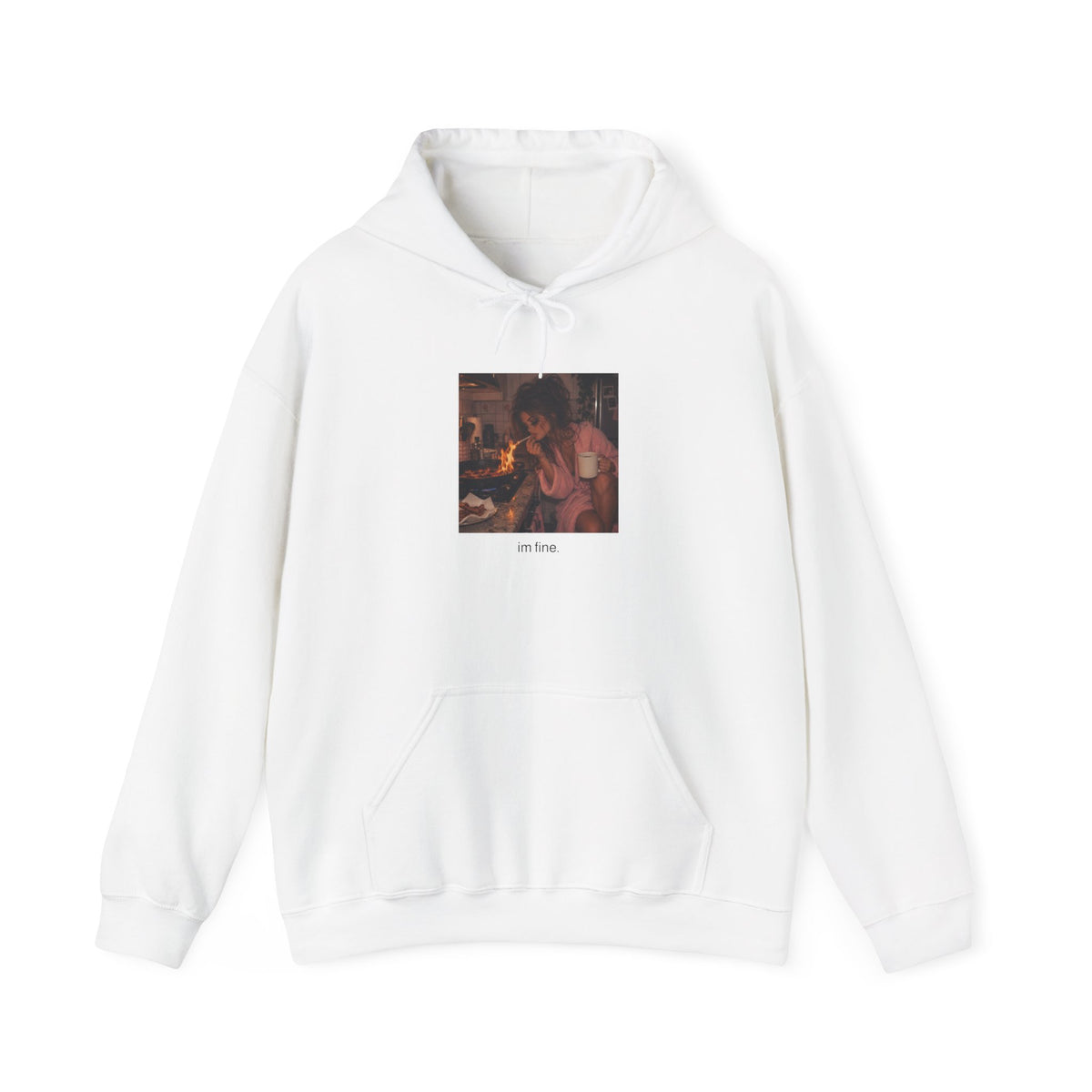 Cozy Candlelight Vintage Art Hoodie — Warm Romantic Graphic Sweatshirt