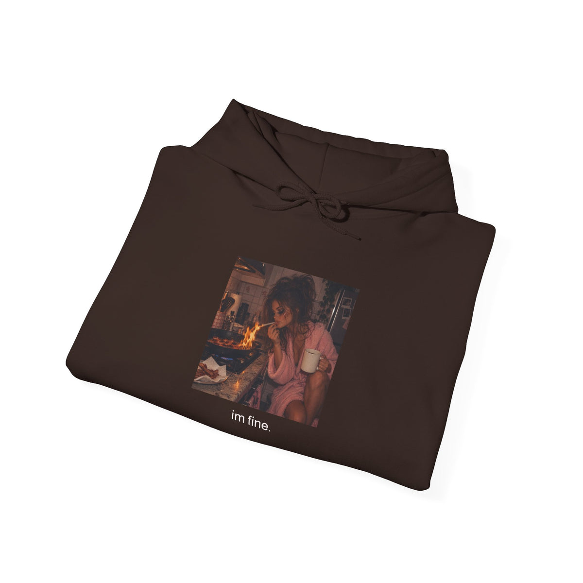 Cozy Candlelight Vintage Art Hoodie — Warm Romantic Graphic Sweatshirt