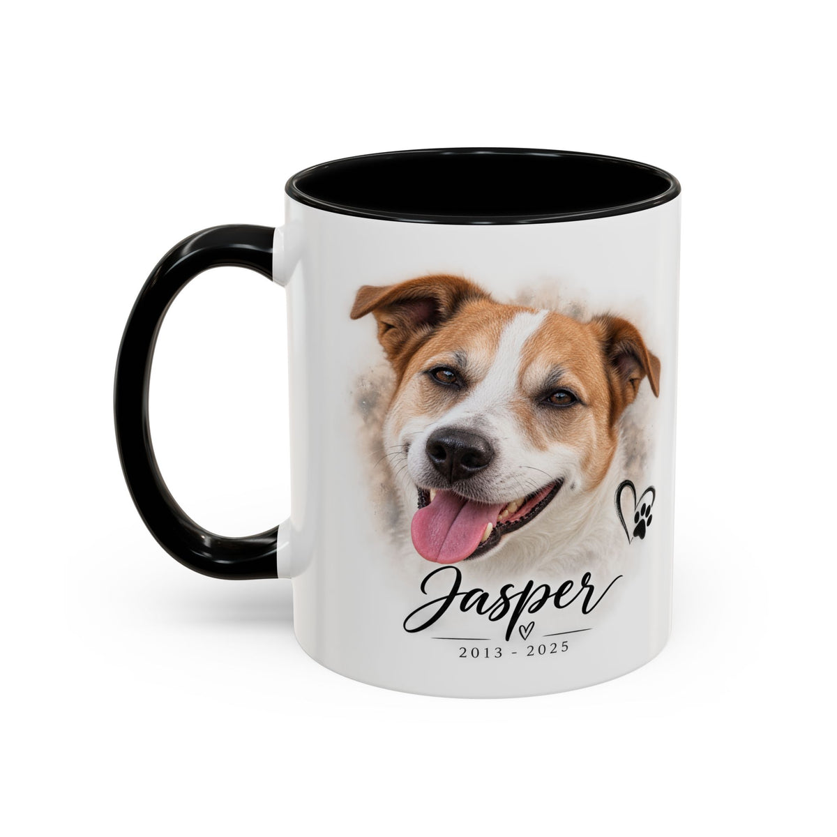 Personalized Pet Memorial Coffee Mug — Custom Dog Photo & Name (11/15oz)