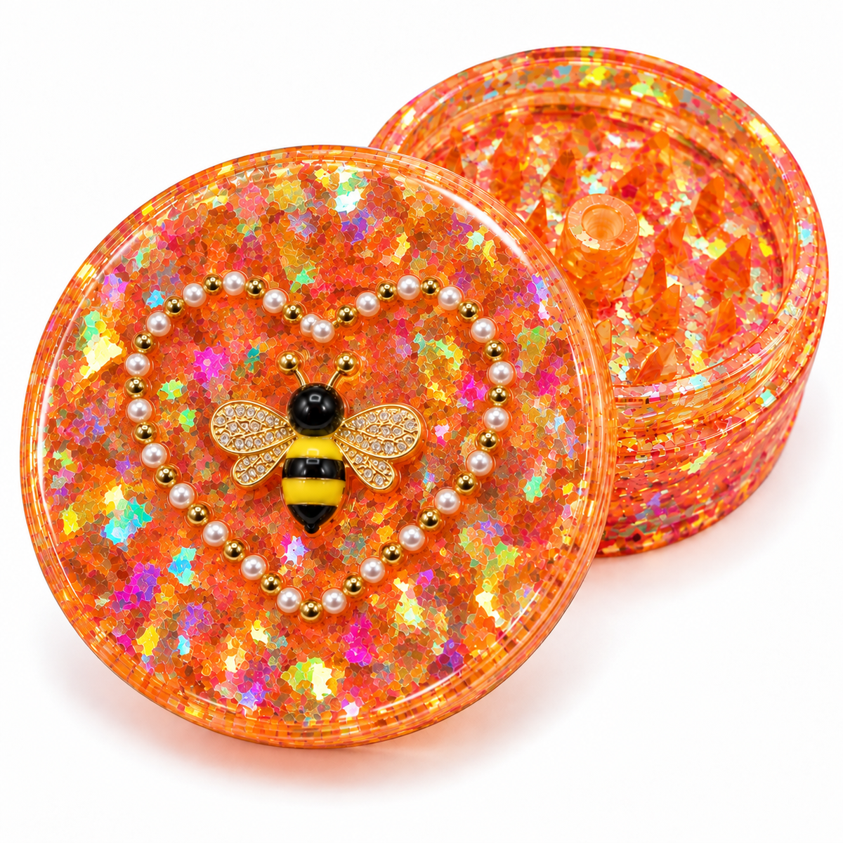Holographic Bee Resin Grinder
