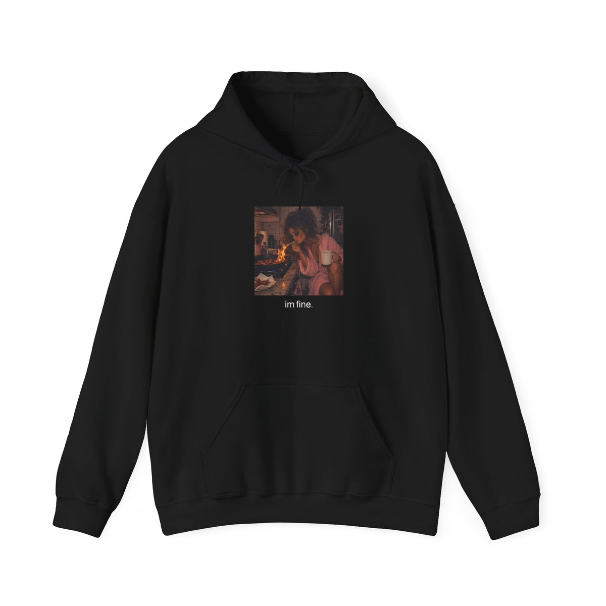 Cozy Candlelight Vintage Art Hoodie — Warm Romantic Graphic Sweatshirt