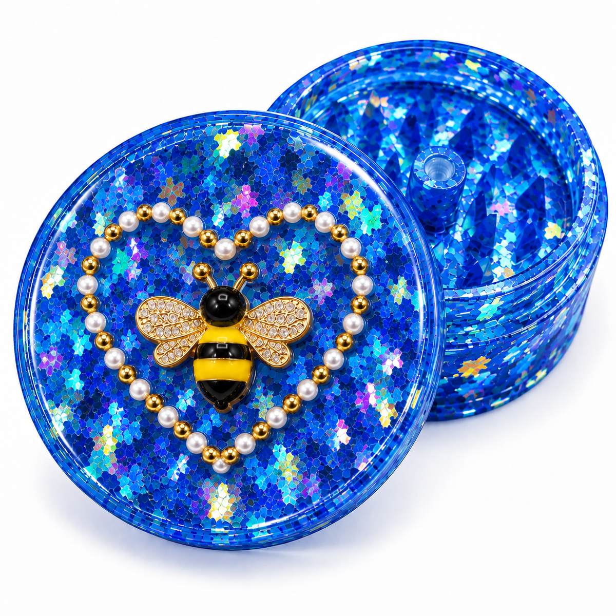 Holographic Bee Resin Grinder
