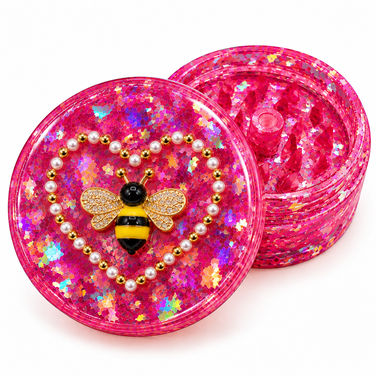 Holographic Bee Resin Grinder
