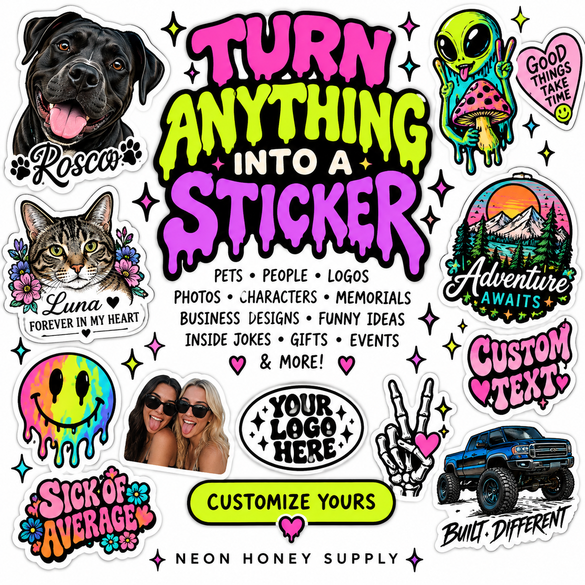 Turn Anything Into a Sticker - Custom Sticker