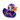 Purple Iridescent Duck Charms – Pack of 4 | Glitter DIY Charms