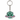 Cosmic Alien Cat Keychain