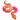 Pink & Gold Handmade Resin Snake