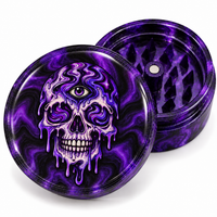 Trippy Skull Resin Grinder | Choose Your Color