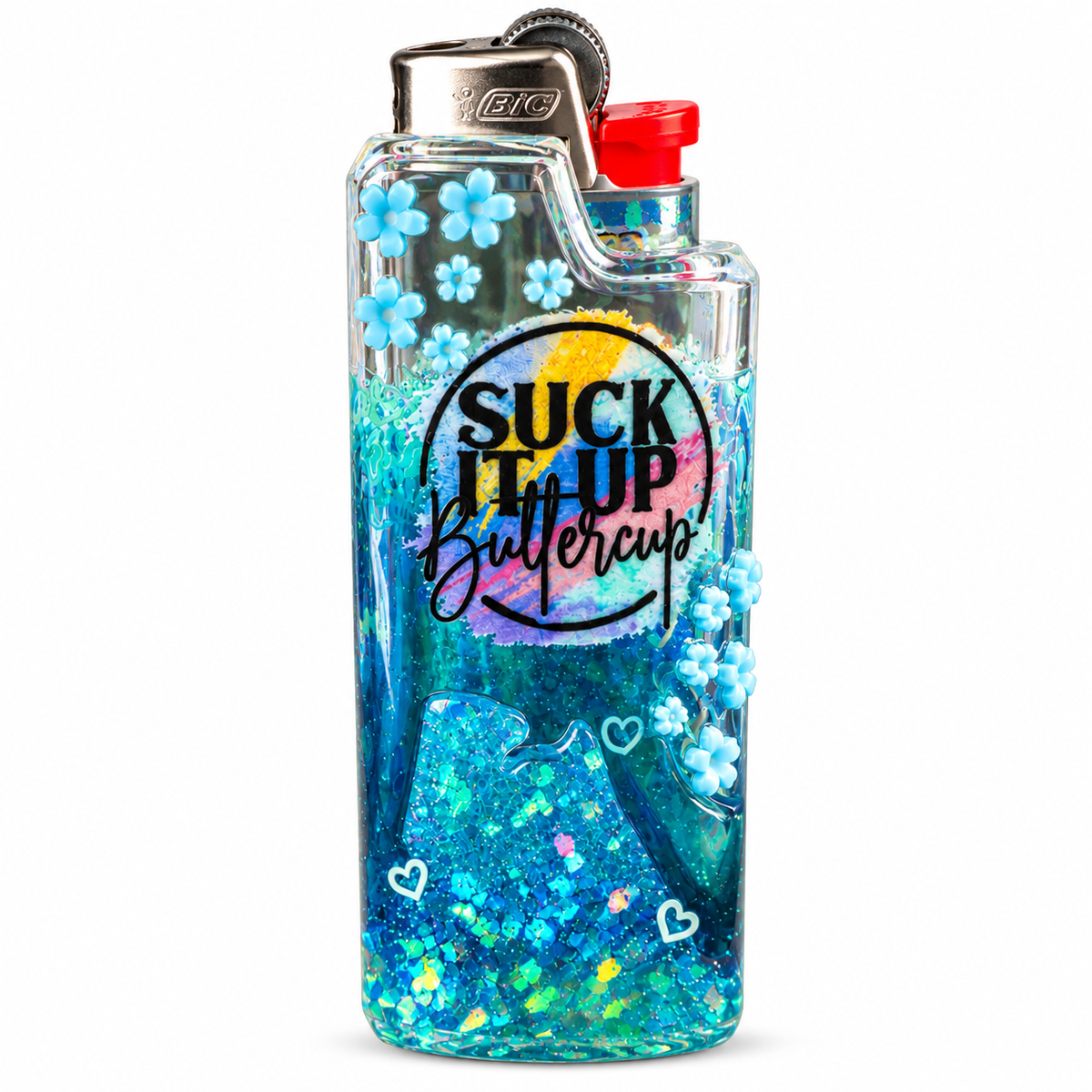 Suck It Up Buttercup – Handmade Resin Lighter Case