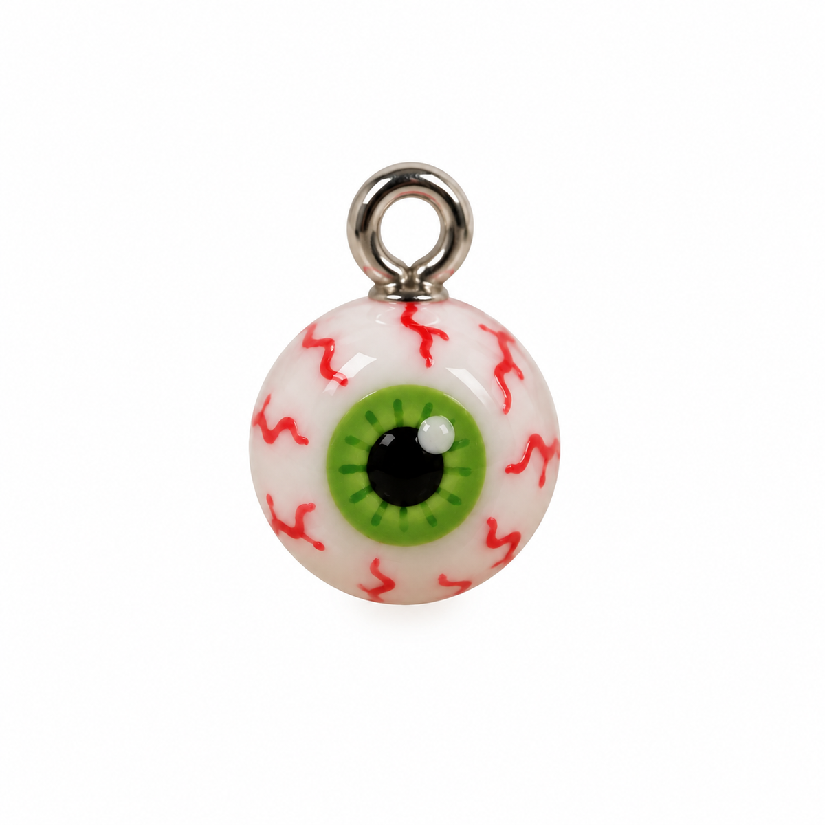 8-Pack Spooky Eyeball Polymer Clay Charms